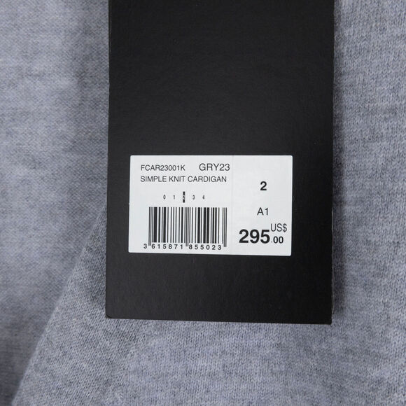 The Kooples Women Wool Jewel Button Cardigan Gray Size 2/M - Picture 5 of 8